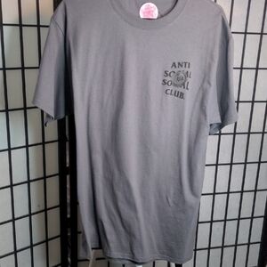 ASSC Anti Social Social Club Bat Emoji Gray T-Shirt